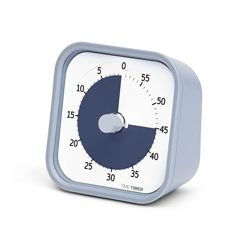 TIME TIMER Home MOD – 60 Minute Visual Timer for Kids, Office & Meetings (Pale Shale)