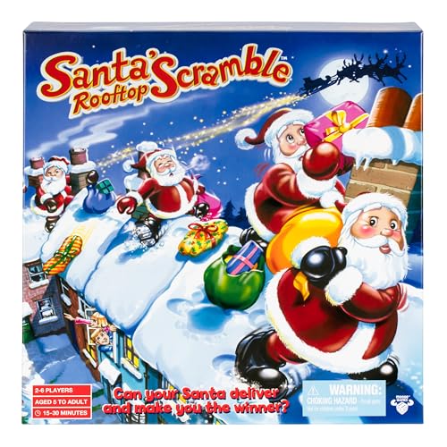 Santa’s Rooftop Scramble: Family Board Game for Ages 5+