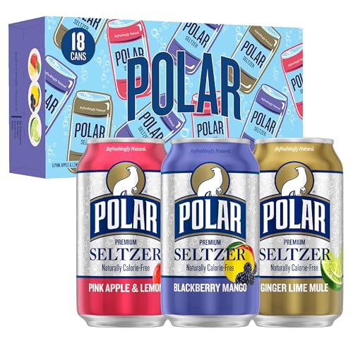 Polar Seltzer Variety Pack, 18 Cans, 12 fl oz Each