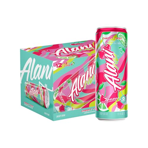 Alani Nu Cherry Twist Energy Drink, 200mg Caffeine, 12 Pack