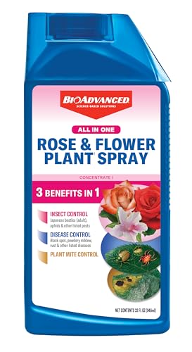 BioAdvanced Rose & Flower Care Concentrate, 32 oz, Aphid & Fungus Spray