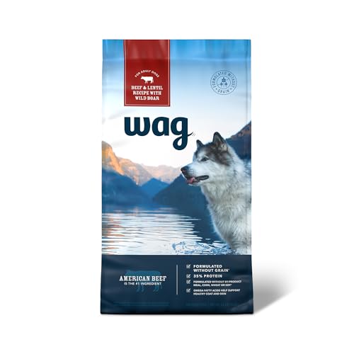Wag Grain-Free Beef & Lentil Dog Food, 24 lb
