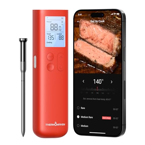 ThermoMaven Wireless Meat Thermometer, WiFi BBQ Oven Grill