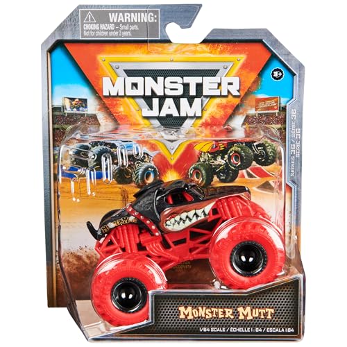 Monster Jam Monster Mutt Rottweiler Die-Cast Truck, 1:64 Scale