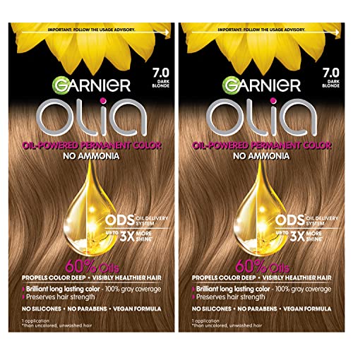 Garnier Olia Ammonia-Free Dark Blonde Hair Dye, 2 Pack
