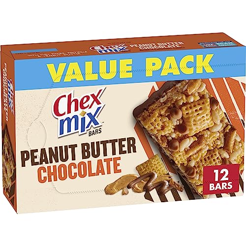 Chex Mix Peanut Butter Chocolate Bars, Value Pack, 12 Count