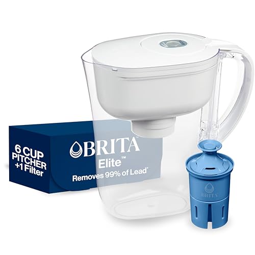 Brita 6-Cup Water Filter Pitcher, 99% Lead Reduction