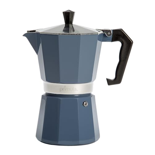 Primula Blue Stovetop Espresso Maker, 6-Cup Moka Pot
