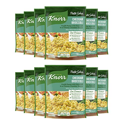 Knorr Cheddar Broccoli Fusilli Pasta Sides, 4.3 oz, 12-Pack