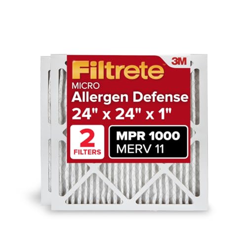 Filtrete 24x24x1 MERV 11 Air Filter, 2 Pack