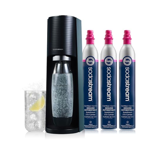 SodaStream Terra Black Sparkling Water Maker Bundle with CO2
