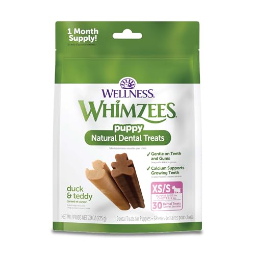 WHIMZEES Puppy Dental Treats, Extra Small/Small, 30 Count