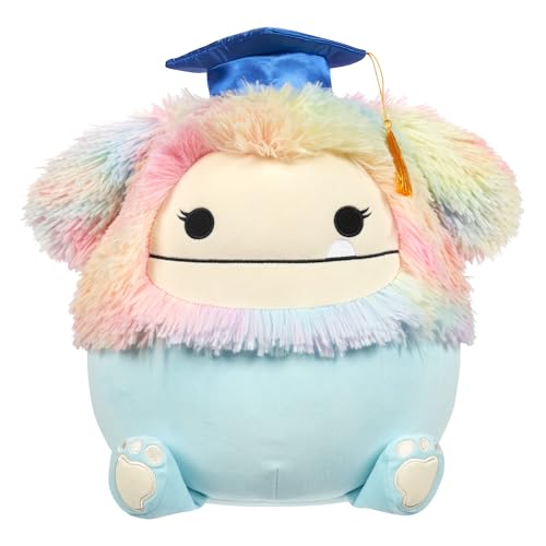 Squishmallows 12″ Zozo Bigfoot Plush with Rainbow Mane & Cap
