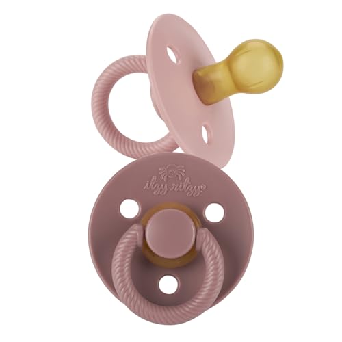 Itzy Ritzy Rubber Pacifiers, Cherry Nipple, Ages 6-18 Months