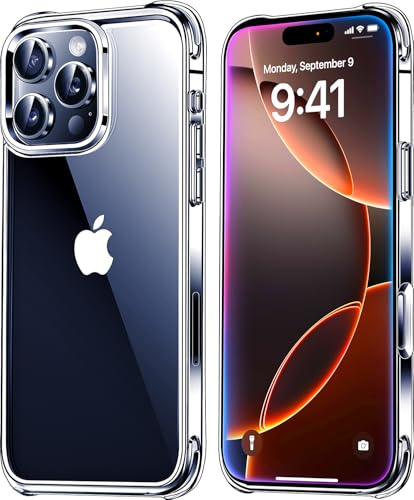 Mkeke Clear Shockproof Case for iPhone 16 Pro Max (2024)