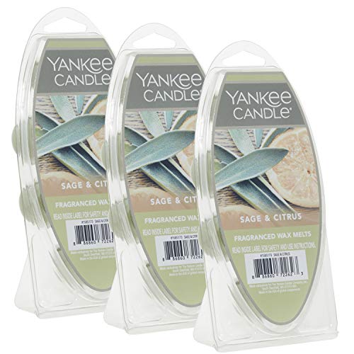 Yankee Candle Sage & Citrus Wax Melts, Pack of 18