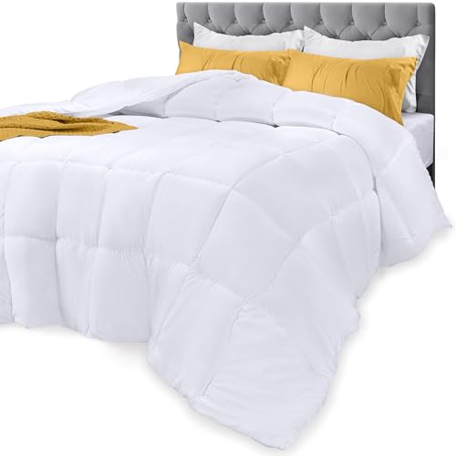 Utopia Bedding Queen Comforter, All Season Down Alternative, White