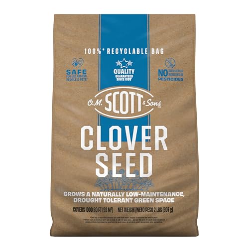 Scott’s Drought-Tolerant Clover Lawn Seed, 2 lb., 1,000 sq. ft.