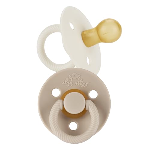 Itzy Ritzy Natural Rubber Pacifiers, Set of 2, Ages 6-18M