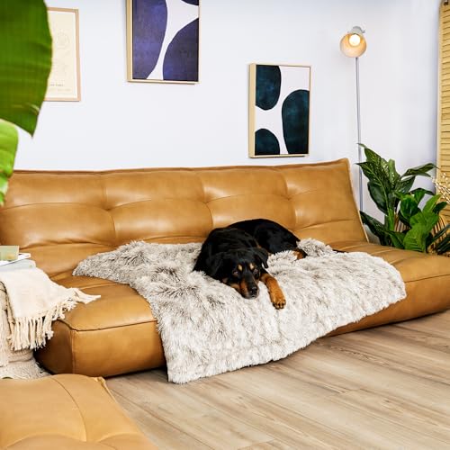 Furhaven Waterproof Shaggy Plush Dog Blanket, Extra Large, Driftwood