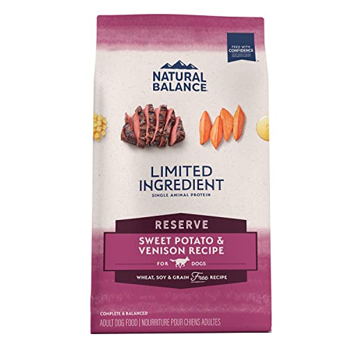 Natural Balance Grain-Free Dry Dog Food, Sweet Potato & Venison, 22 lbs