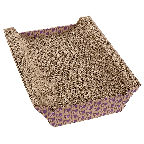 SmartyKat Super Scratcher Chaise with Catnip – Brown