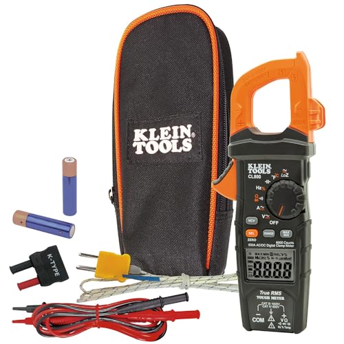 Klein Tools CL800 Digital Clamp Meter, TRMS, 1000V