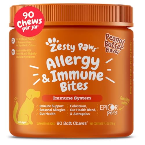 Zesty Paws Dog Allergy Relief Chews, 90 ct