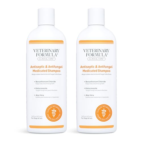 Veterinary Formula Antiseptic & Antifungal Shampoo, 16 Fl Oz (2 Pack)
