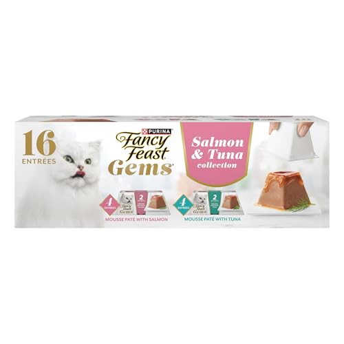 Fancy Feast Salmon & Tuna Wet Cat Food Variety Pack – 8 ct.