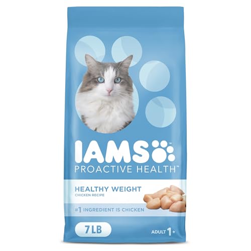 IAMS Healthy Weight Adult Cat Food, Chicken, 7 lb. Bag