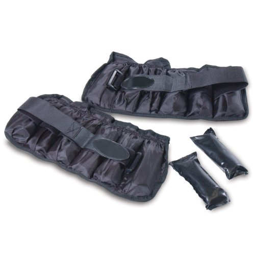 CAP Barbell 10-Pound Adjustable Ankle Weights, Black