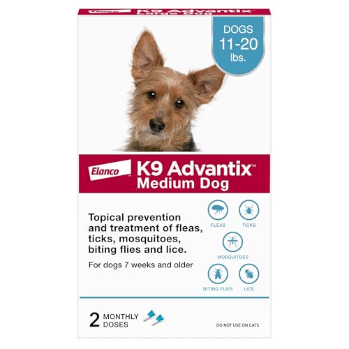 K9 Advantix Flea & Tick Prevention for Medium Dogs, 2 Pack