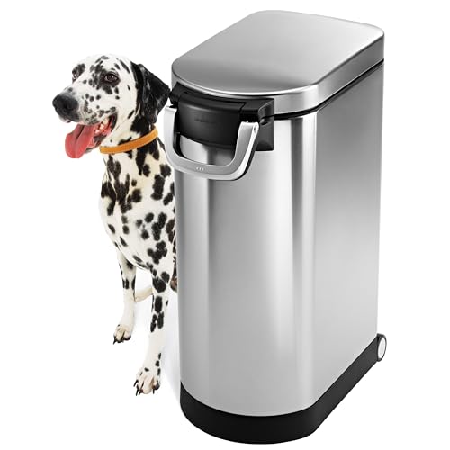 simplehuman 35L Stainless Steel Pet Food Storage Container