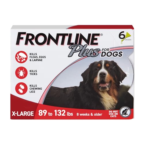 FRONTLINE Plus Flea & Tick for Extra Large Dogs (6 Doses)