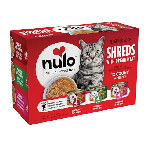 Nulo Wet Cat Food with Organ Meat, 12 Cans Variety