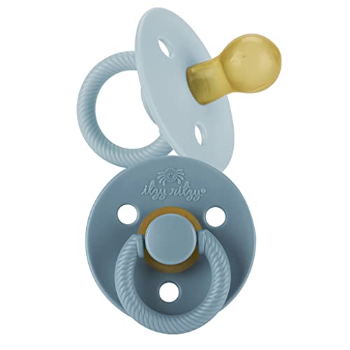 Itzy Ritzy Natural Rubber Pacifiers, Set of 2, Ages 0-6 Months