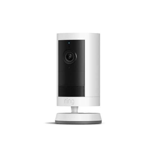 Ring Outdoor Cam Plus, 2K, Night Vision, Mountable, White