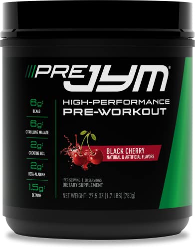 JYM Pre JYM Black Cherry Pre Workout Powder, 30 Servings