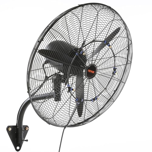 VEVOR 24″ 3-Speed 7000 CFM Waterproof Wall Fan