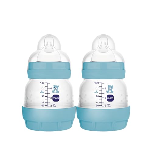 MAM Anti-Colic Bottles, Extra Slow Flow, BPA-Free, Newborns 0-3 Months