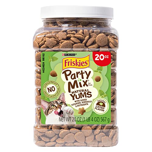 Purina Friskies Cat Treats, Party Mix Catnip Flavor, 20 oz.
