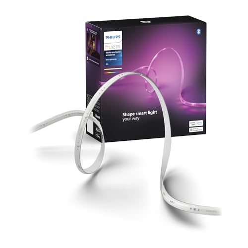 Philips Hue 10 Ft Smart LED Lightstrip Base Kit – Alexa, Google, Apple Compatible