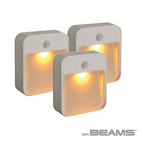 Beams Amber LED Motion Sensor Nightlight 3-Pack