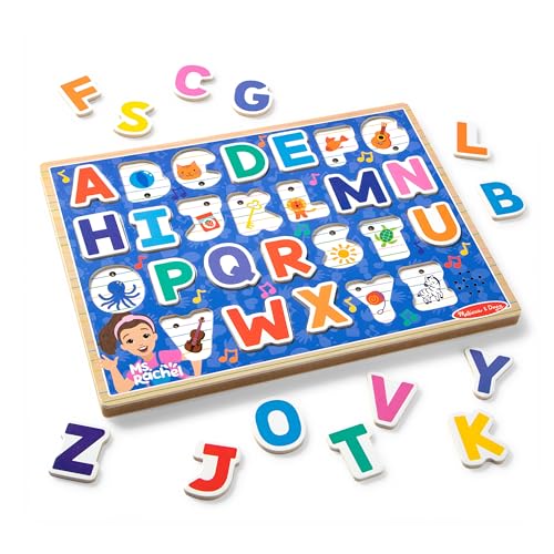 Melissa & Doug Wooden Phonics Sound Puzzle, Ages 2+