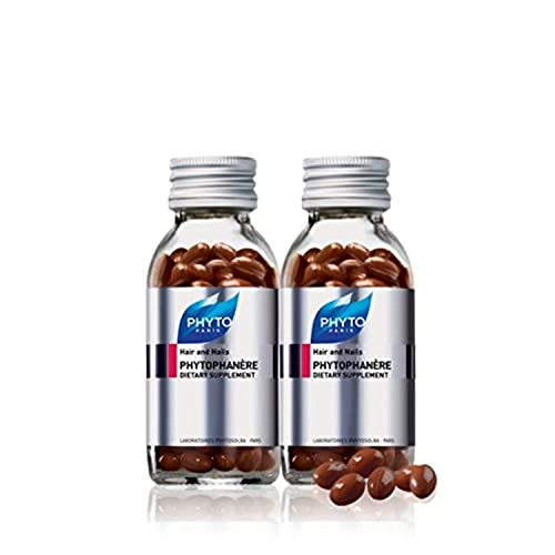 PHYTO Phytophanère Hair Loss Supplement, 4-Month, 120 Capsules (2-Pack)
