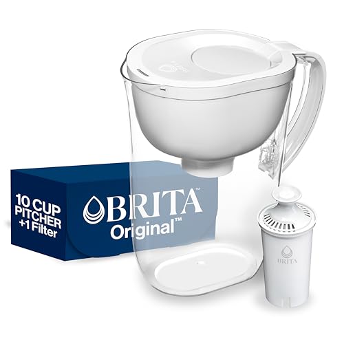 Brita 10-Cup Water Filter Pitcher with SmartLight Indicator