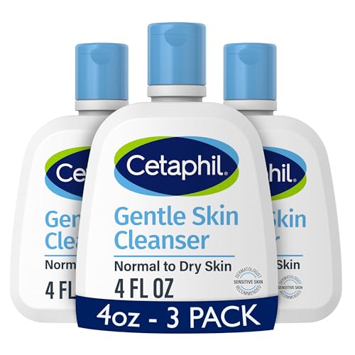 Cetaphil Hydrating Face Wash for Sensitive Skin, 4 oz, 3 Pack