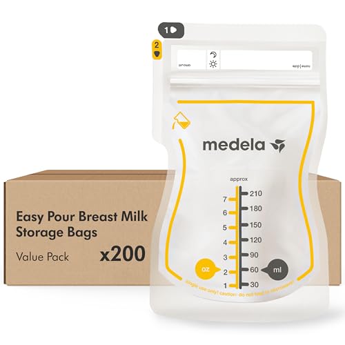Medela Breastmilk Storage Bags, 200 Count, 7oz, Leakproof & BPA Free