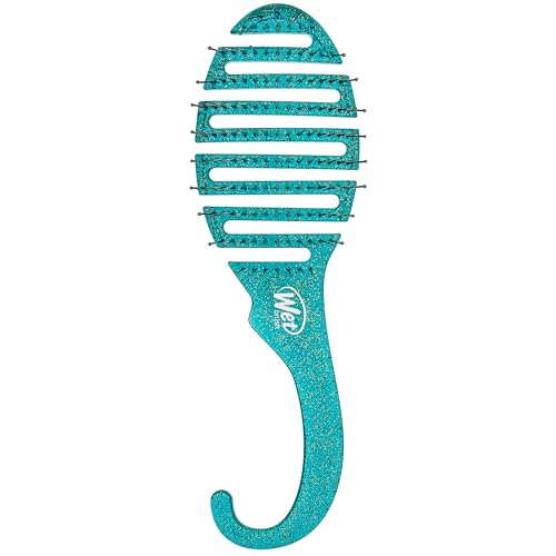 Wet Brush Detangler – Ultra-soft Bristles, Anti-Breakage, Green Glitter